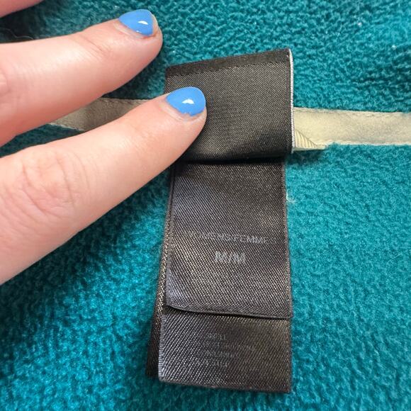 The North Face Teal Women M Polar Fleece Gorpcore Mock Collar Outdoor Jacket - Picture 4 of 10